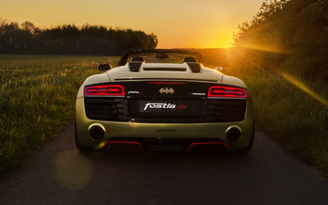 Audi R8 V10 Spyder Fostla.de 2017. Desktop wallpaper
