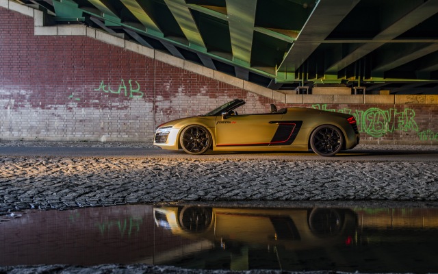 Audi R8 V10 Spyder Fostla.de 2017. Desktop wallpaper