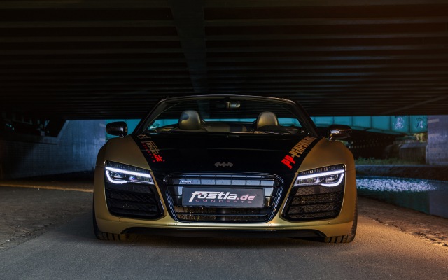 Audi R8 V10 Spyder Fostla.de 2017. Desktop wallpaper