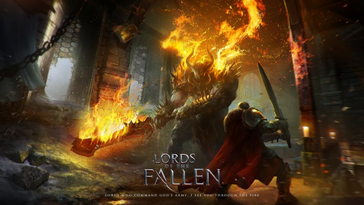 Flaming Lord. Desktop wallpaper