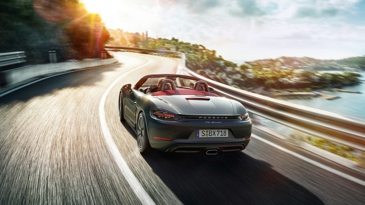 Porsche 718 Boxster 2017. Desktop wallpaper