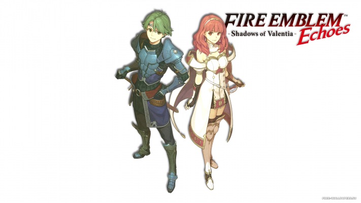 Alm & Celica. Desktop wallpaper