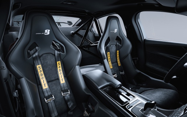 Jaguar XE SV Project 8 Sedan 2017. Desktop wallpaper