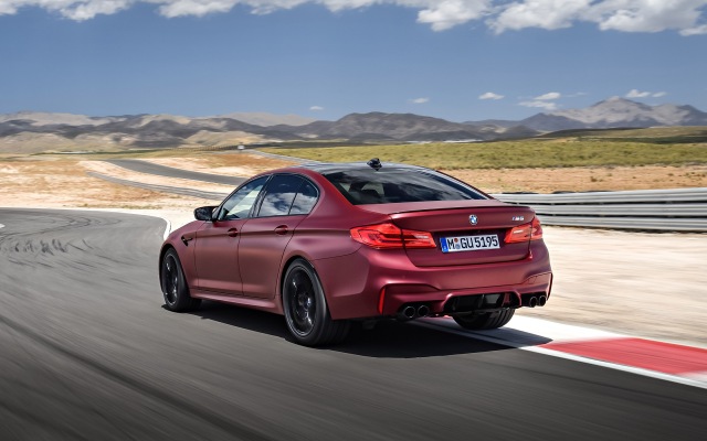 BMW M5 2018. Desktop wallpaper