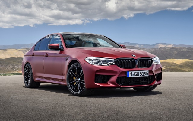 BMW M5 2018. Desktop wallpaper