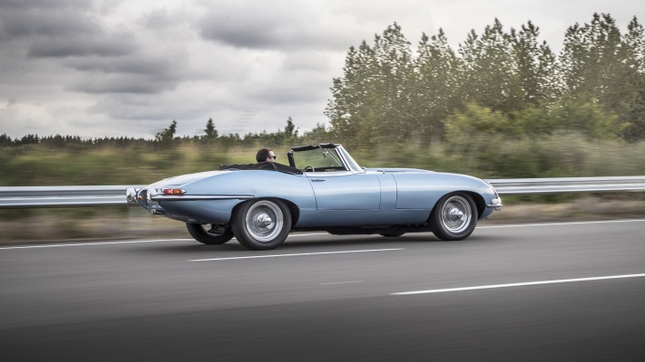 Jaguar E-TYPE Zero Concept 2017. Desktop wallpaper