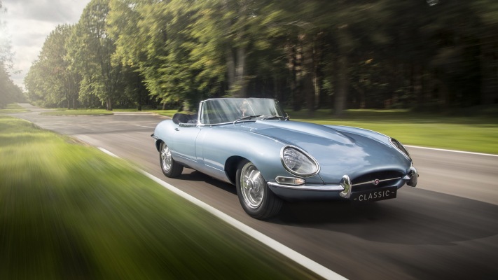 Jaguar E-TYPE Zero Concept 2017. Desktop wallpaper