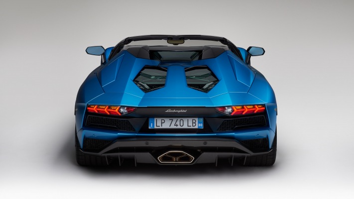Lamborghini Aventador S Roadster 2018. Desktop wallpaper