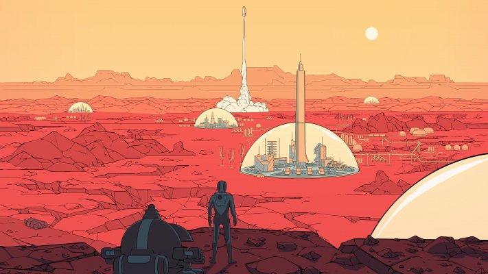 Surviving Mars. Desktop wallpaper
