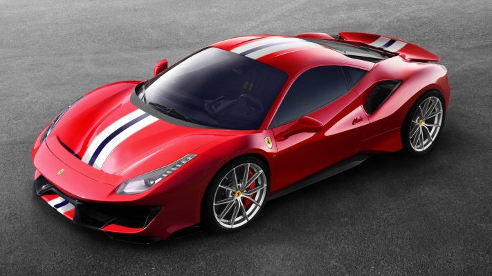 Ferrari 488 Pista 2019. Desktop wallpaper