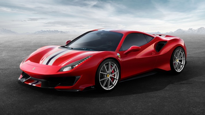Ferrari 488 Pista 2019. Desktop wallpaper