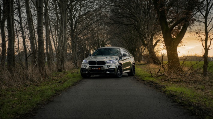 BMW X6 Fostla.de M50d 2018. Desktop wallpaper