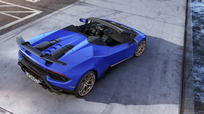 Lamborghini Huracán Performante Spyder 2019. Desktop wallpaper