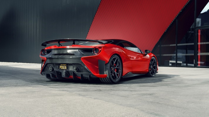 Ferrari 488 GTB Pogea Racing FPlus Corsa 2018. Desktop wallpaper