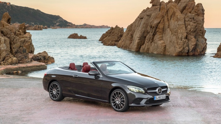 Mercedes-Benz C-Сlass Cabriolet 2019. Desktop wallpaper