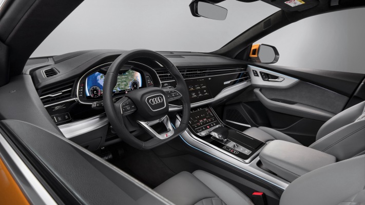 Audi Q8 SUV 2018. Desktop wallpaper