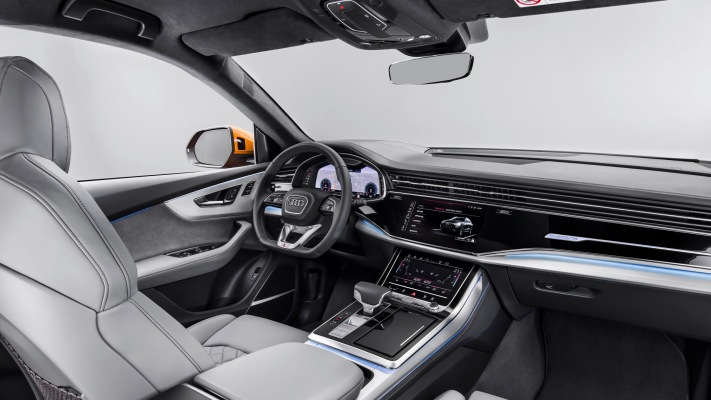 Audi Q8 SUV 2018. Desktop wallpaper