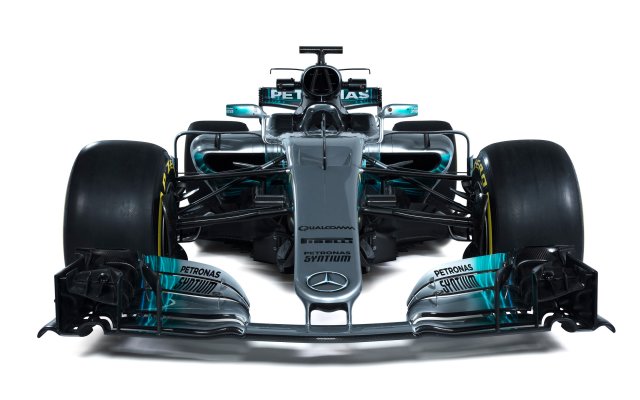 Mercedes AMG F1 W08 EQ Power+. Desktop wallpaper