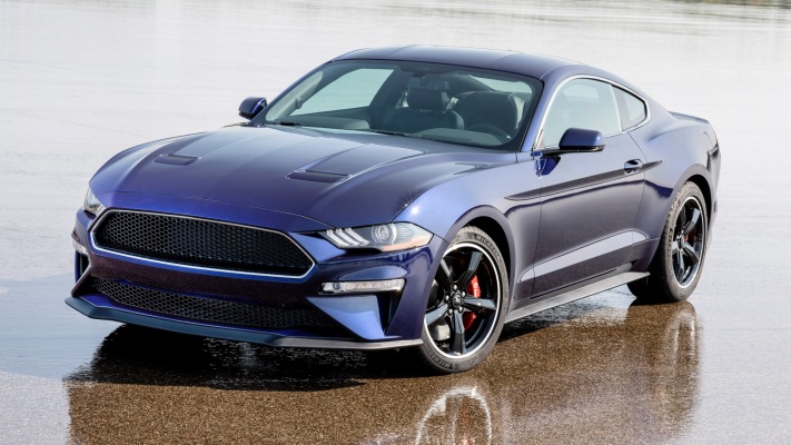 Ford Mustang Kona Blue 2019. Desktop wallpaper