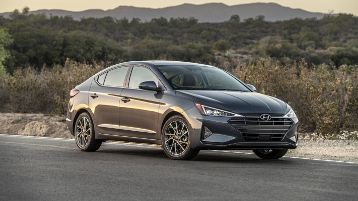 Hyundai Elantra 2019. Desktop wallpaper