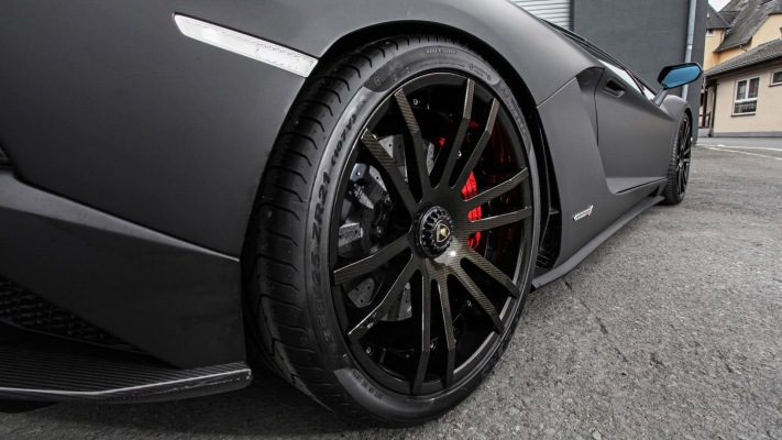 Lamborghini Aventador Wheelsandmore 2018. Desktop wallpaper