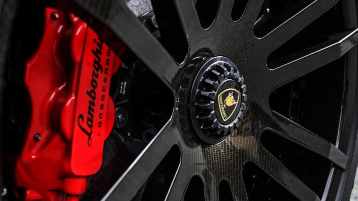 Lamborghini Aventador Wheelsandmore 2018. Desktop wallpaper