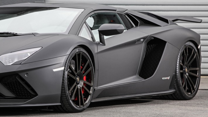 Lamborghini Aventador Wheelsandmore 2018. Desktop wallpaper