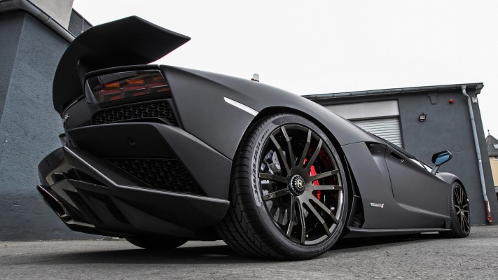 Lamborghini Aventador Wheelsandmore 2018. Desktop wallpaper