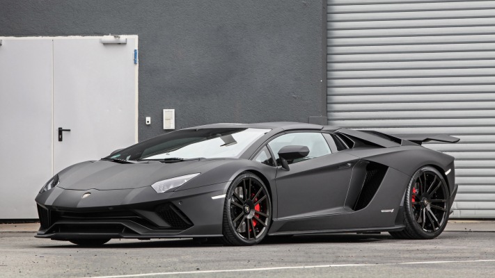 Lamborghini Aventador Wheelsandmore 2018. Desktop wallpaper