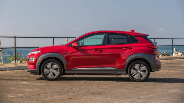 Hyundai Kona Electric 2019. Desktop wallpaper