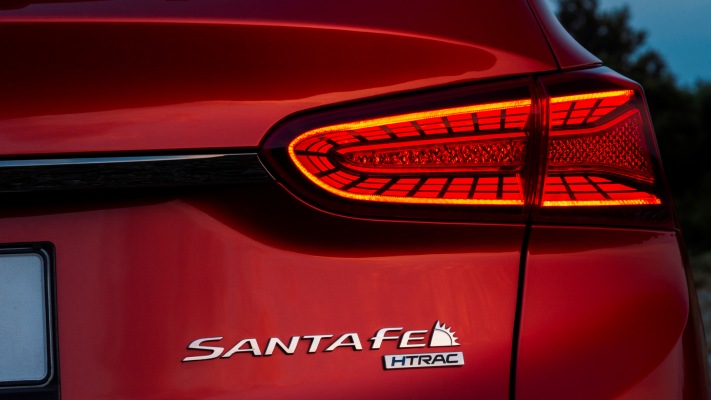 Hyundai Santa Fe 2018. Desktop wallpaper