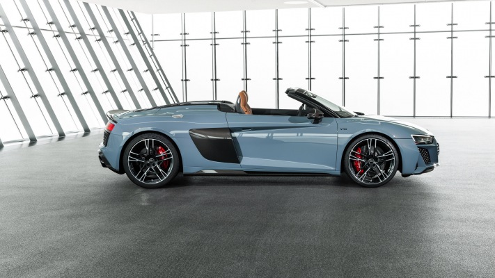 Audi R8 Spyder 2019. Desktop wallpaper