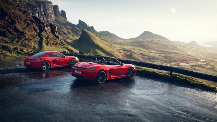Porsche 718 Boxster T 2019. Desktop wallpaper
