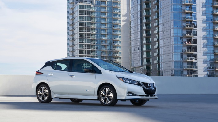 Nissan LEAF e+ USA Version 2019. Desktop wallpaper