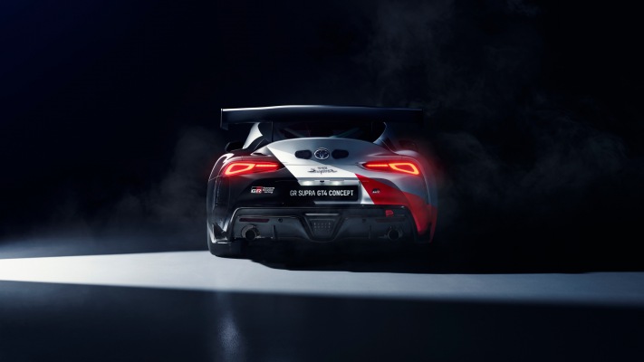 Toyota GR Supra GT4 Concept 2019. Desktop wallpaper