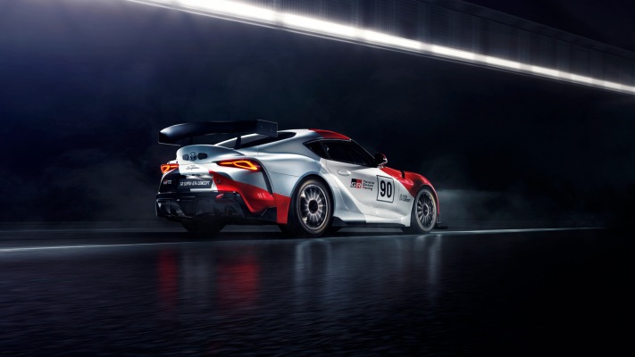 Toyota GR Supra GT4 Concept 2019. Desktop wallpaper