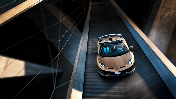 Lamborghini Aventador SVJ Roadster 2019. Desktop wallpaper