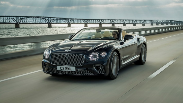 Bentley Continental GT Convertible V8 2019. Desktop wallpaper
