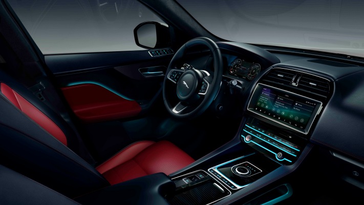 Jaguar F-PACE Chequered Flag Edition 2020. Desktop wallpaper