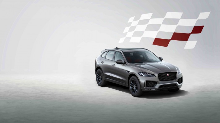 Jaguar F-PACE Chequered Flag Edition 2020. Desktop wallpaper