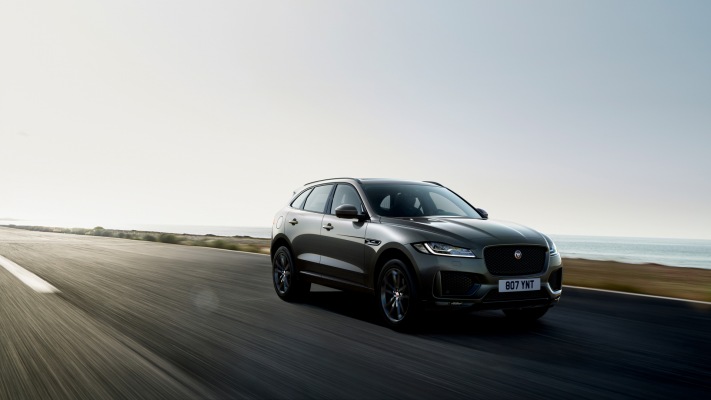 Jaguar F-PACE Chequered Flag Edition 2020. Desktop wallpaper