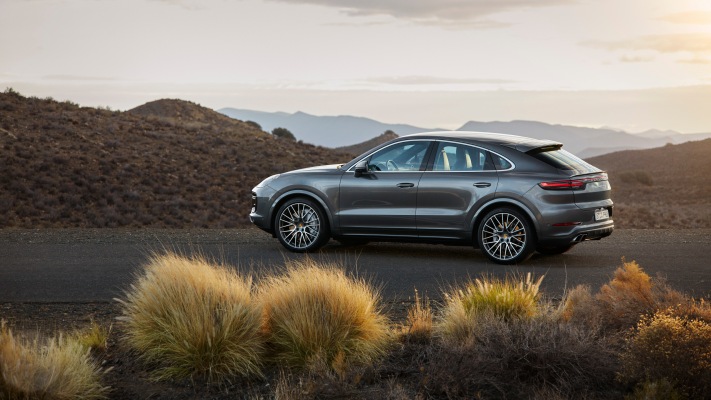 Porsche Cayenne Turbo Coupe 2020. Desktop wallpaper