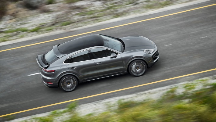 Porsche Cayenne Turbo Coupe 2020. Desktop wallpaper