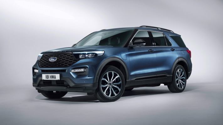 Ford Explorer Hybrid 2019. Desktop wallpaper