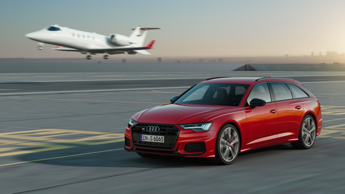 Audi S6 Avant TDI 2020. Desktop wallpaper