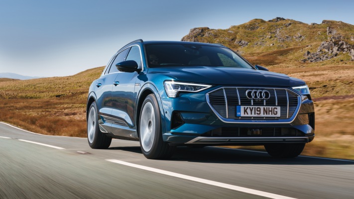 Audi e-tron SUV UK Version 2019. Desktop wallpaper