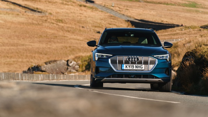 Audi e-tron SUV UK Version 2019. Desktop wallpaper