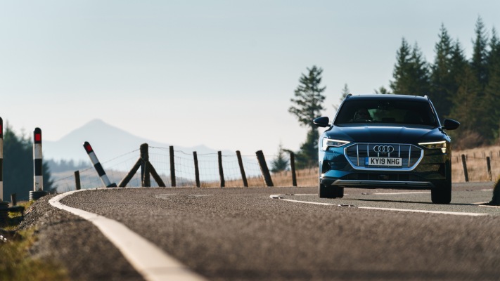 Audi e-tron SUV UK Version 2019. Desktop wallpaper