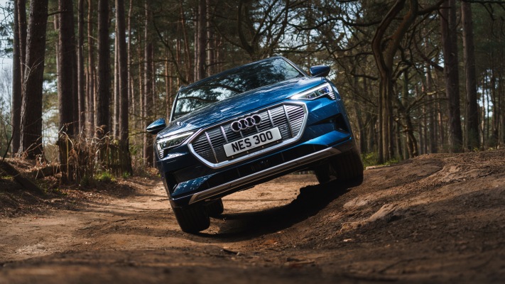 Audi e-tron SUV UK Version 2019. Desktop wallpaper