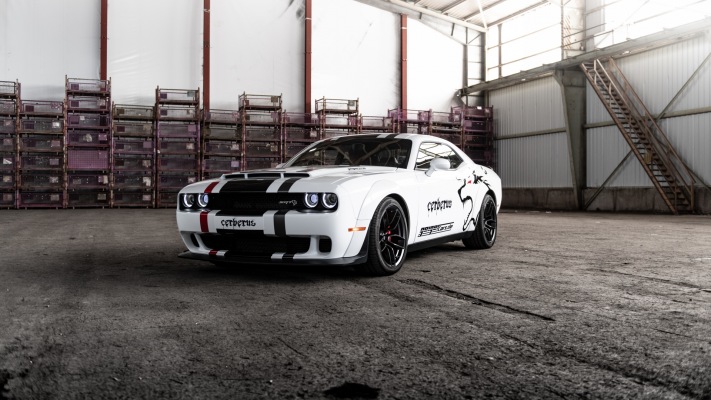 Dodge Challenger SRT Hellcat Cerberus GeigerCars 2019. Desktop wallpaper